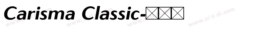 Carisma Classic字体转换